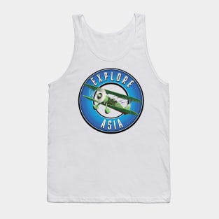 Explore Asia vintage style logo Tank Top